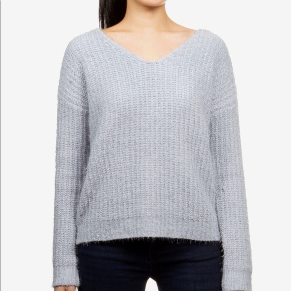 Junior's Fluffy Chenille Sweater - Picture 3 of 4